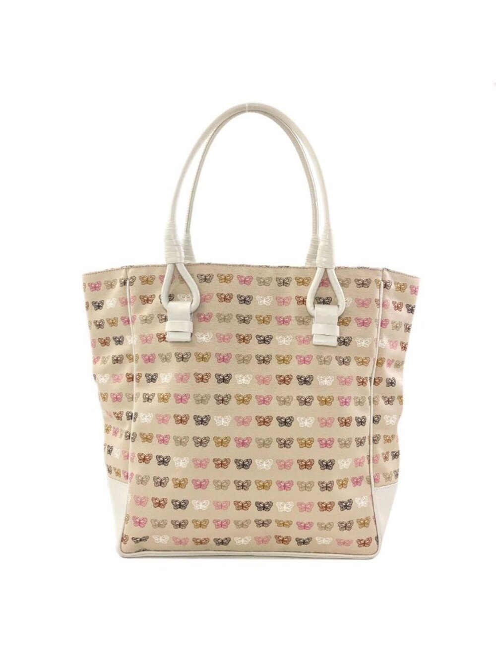 Bottega Veneta Butterfly Pattern Tote Canvas